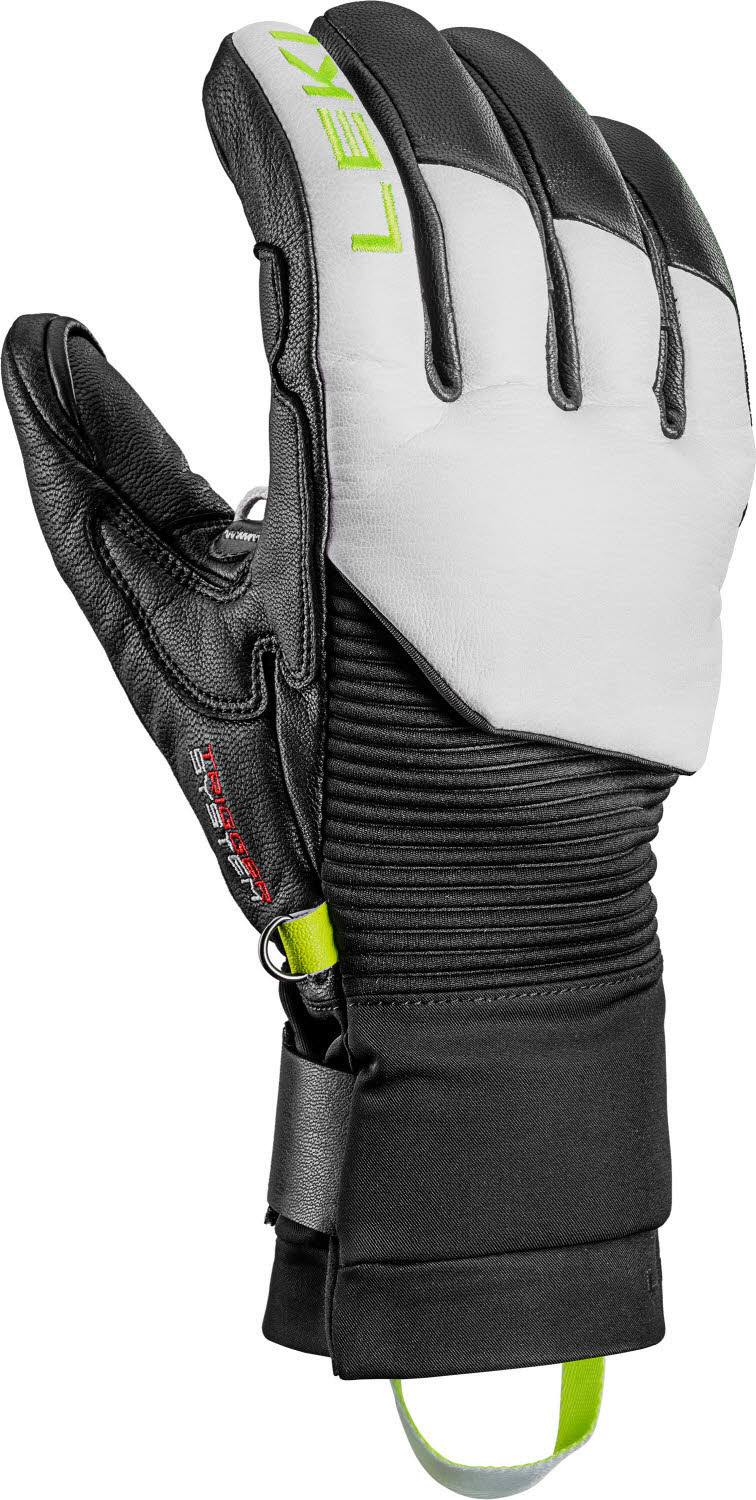 Leki Hevon Pro 3D Unisex Skihandschuhe Fingerlinge weiß/schwarz
