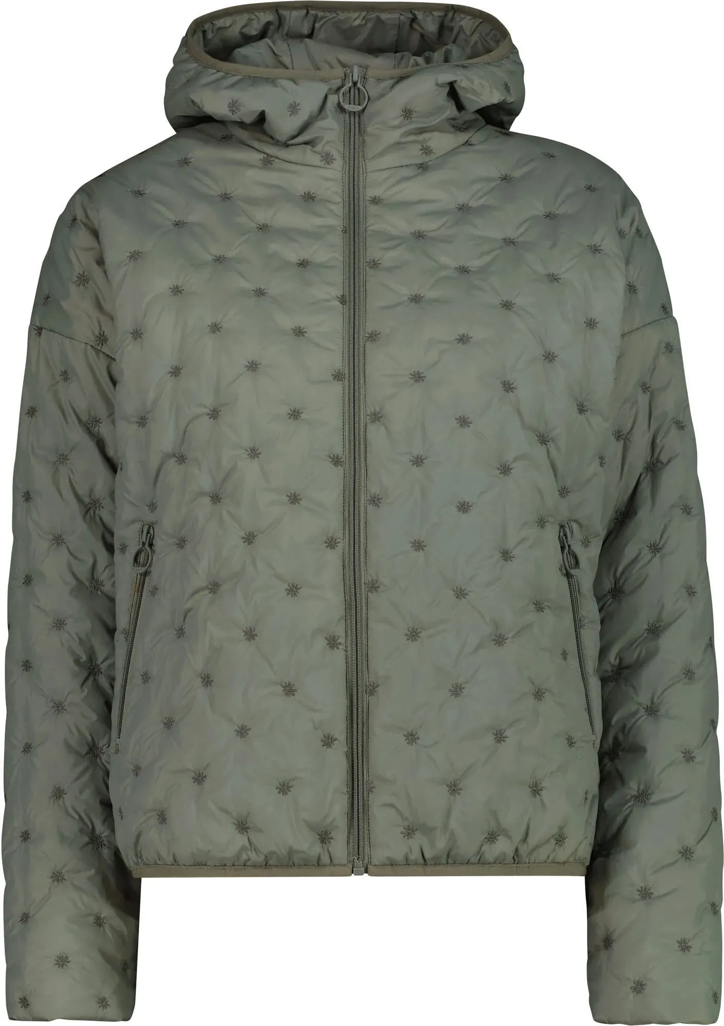 CMP WOMAN JACKET FIX HOOD Damen Freizeitjacke Daunenjacke grün