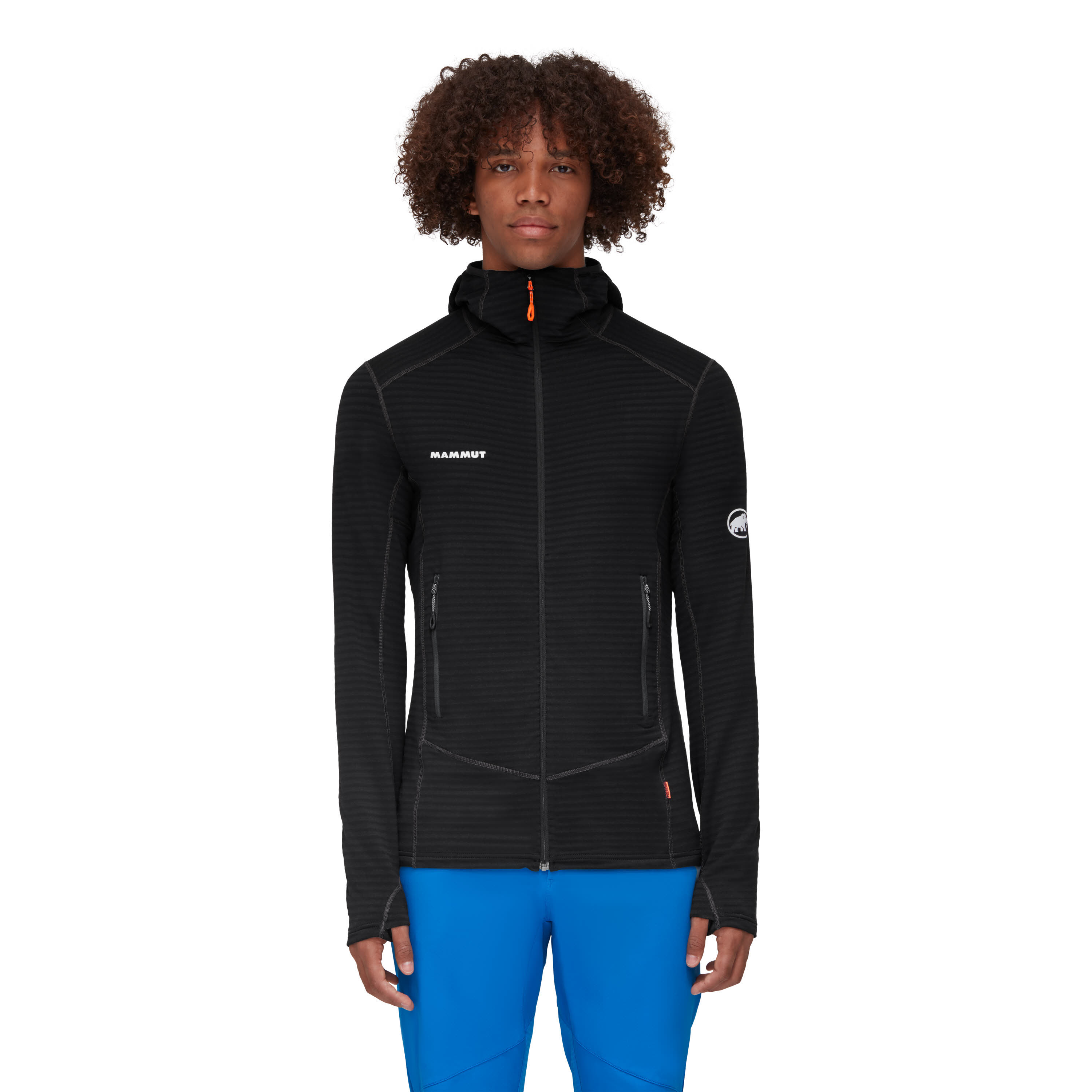 Mammut Taiss Light ML Hooded Jacket Fleecejacke Leicht Warm Herren Schwarz