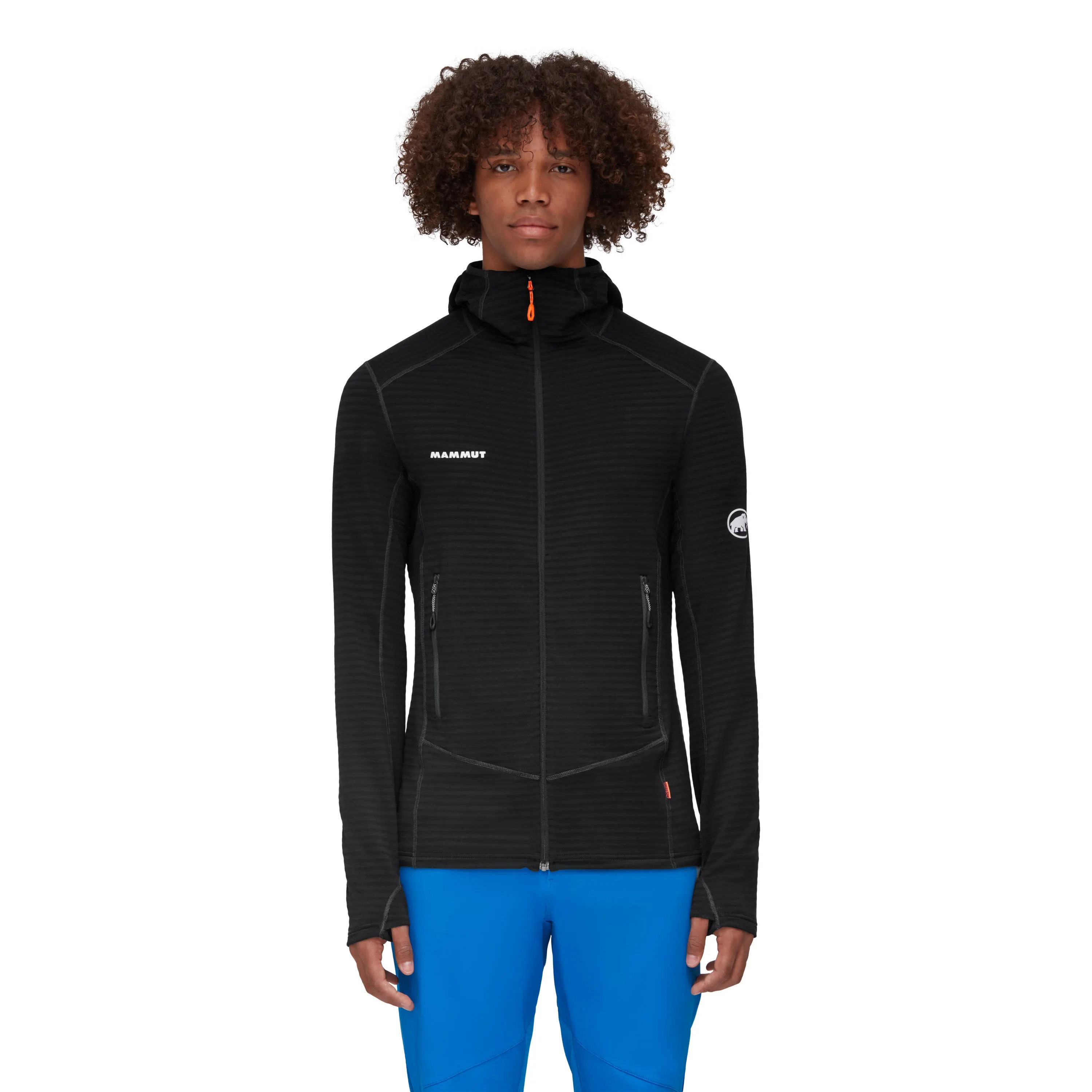 Mammut Taiss Light ML Hooded Jacket Fleecejacke Leicht Warm Herren Schwarz