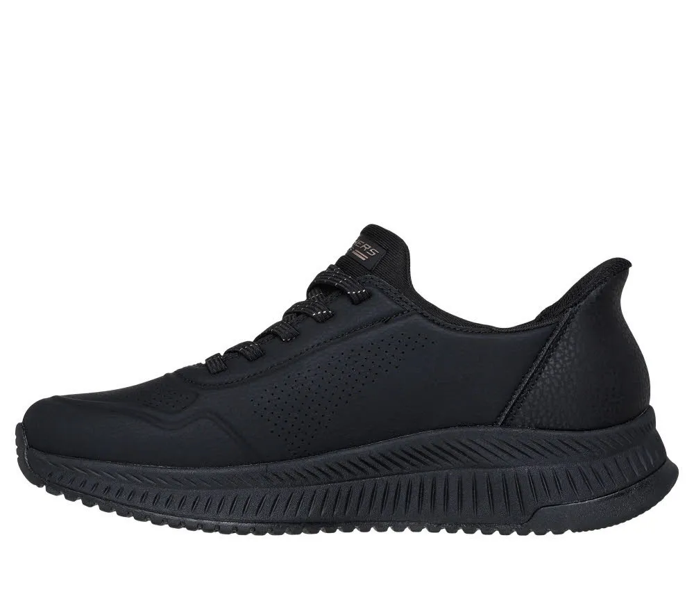 Skechers BOS SQUAD 4  - KEY LOOK Damen Slip-ins Slipper Sneaker schwarz