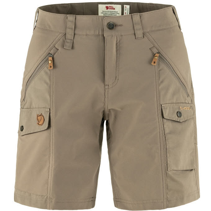 Fjäll Räven Nikka Shorts Curved Damen Outdoor-Hose Wander-Hose beige