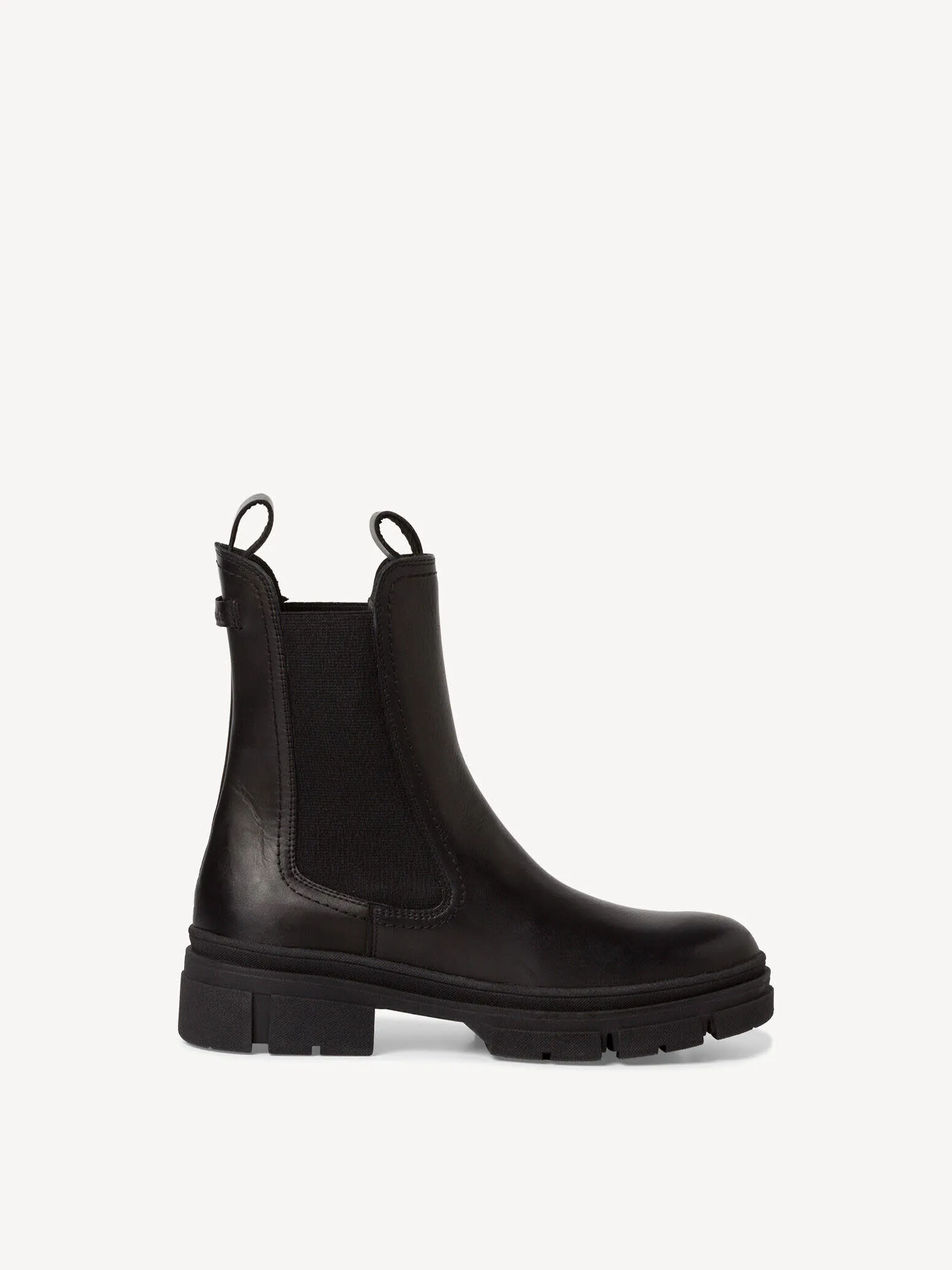 Tamaris Damen Stiefelette Chelsea Boot Leder schwarz