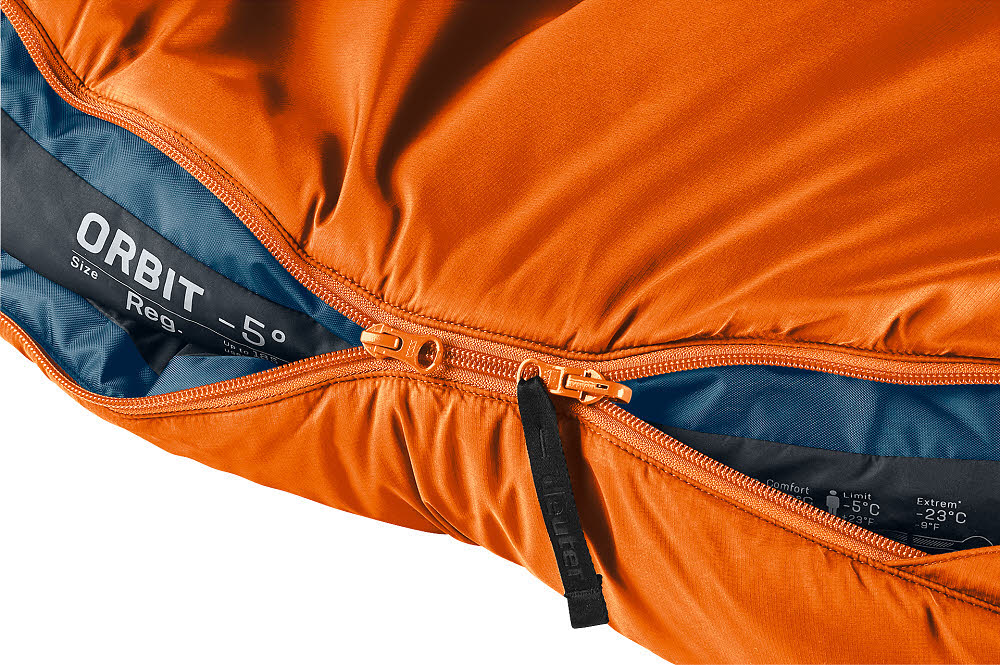 Deuter Orbit -5° Unisex Kunstfaserschlafsack Schlafsack Camping Zeltausrüstung chestnut/ink