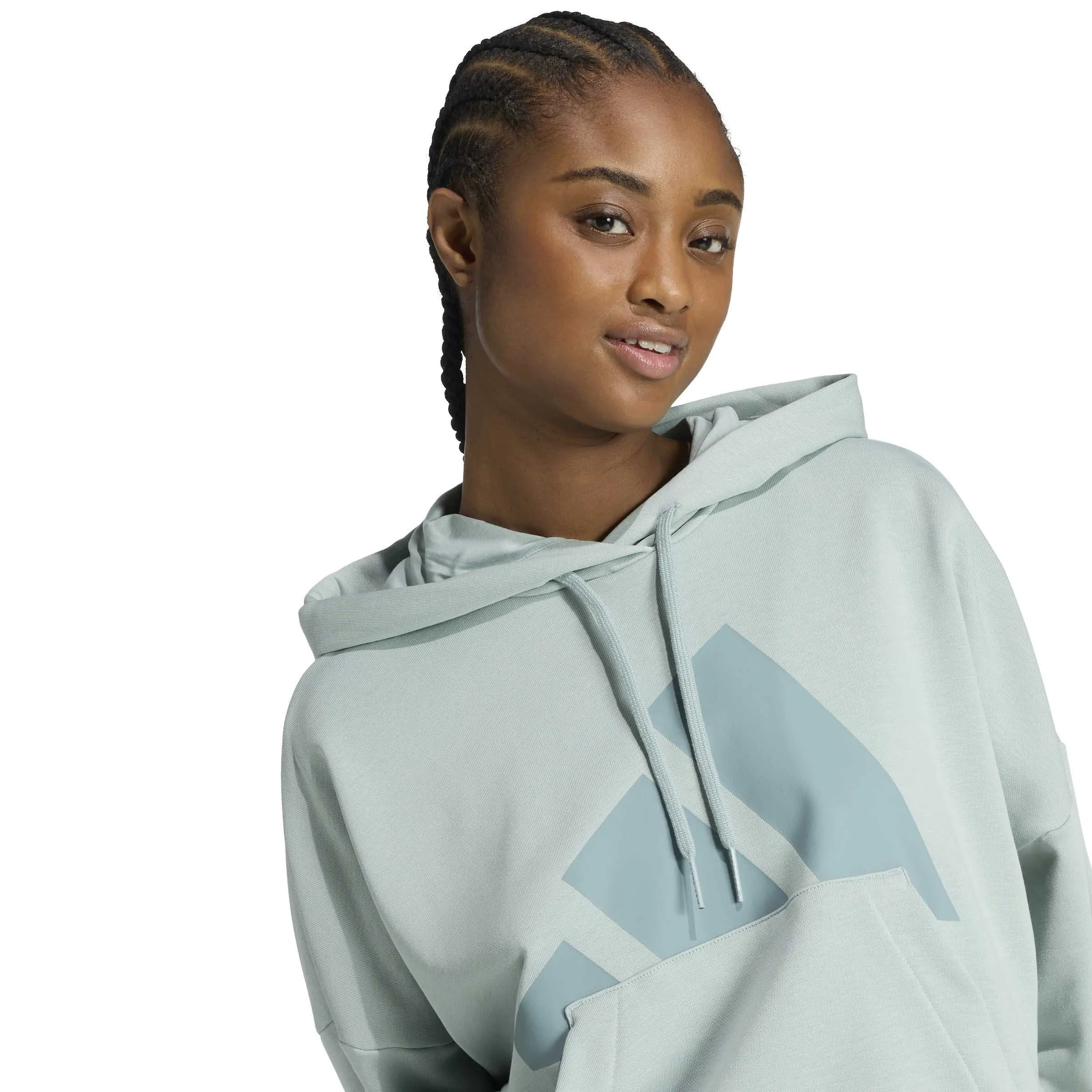 ADIDAS Essentials Big Logo Hoodie Damen grün