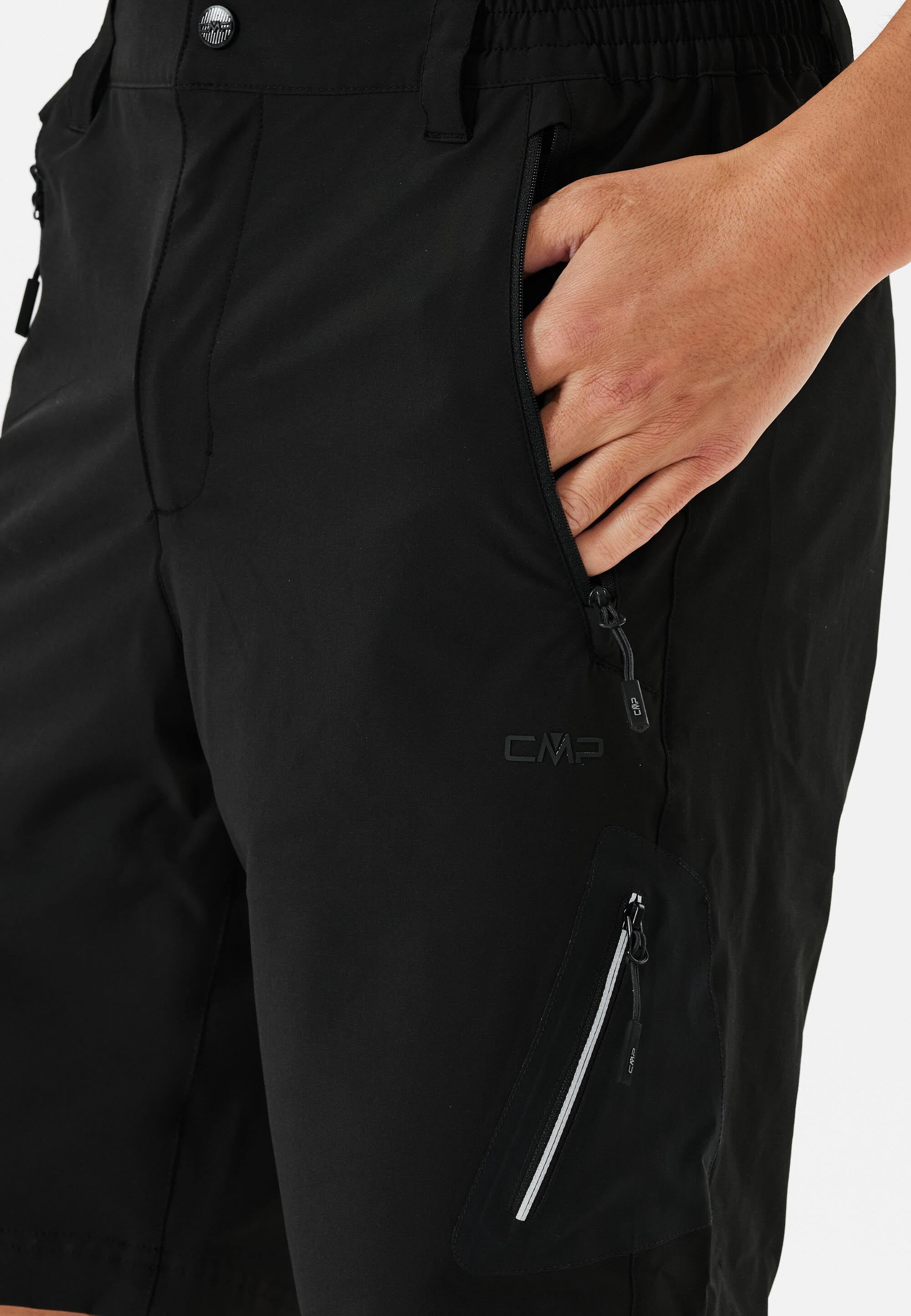 CMP Herren Bermuda Wandershorts Trekkingshorts schwarz