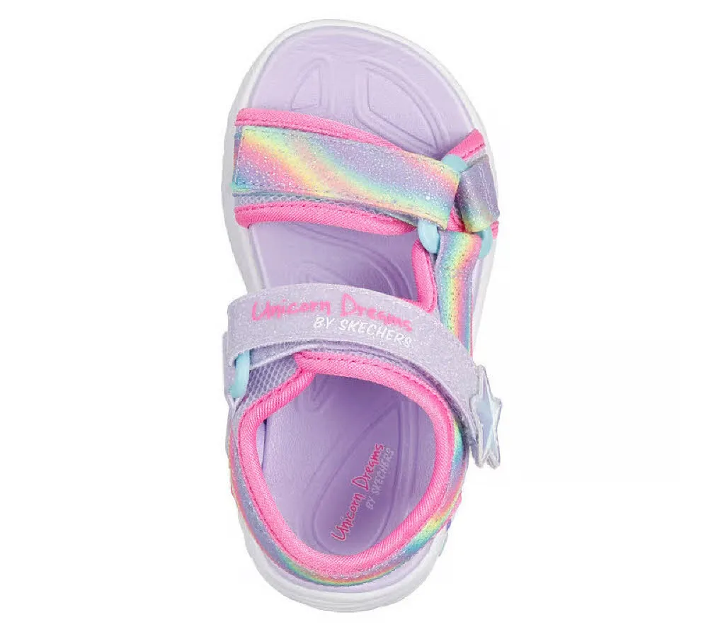 Skechers Unicorn Dreams Sandale – Verträumte Einhörner Sandaletten Mädchen violett