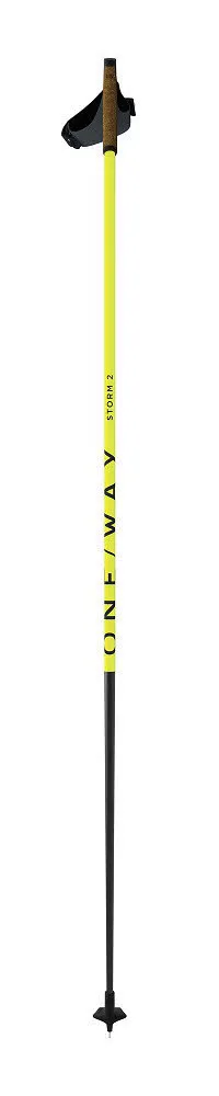 One Way STORM 2 Unisex Langlaufstöcke klassisch neongelb