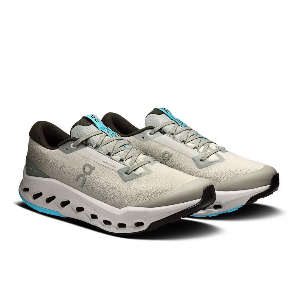 ON Cloudsurfer Trail 2 Waterproof Herren Sneaker Laufschuhe grau blau