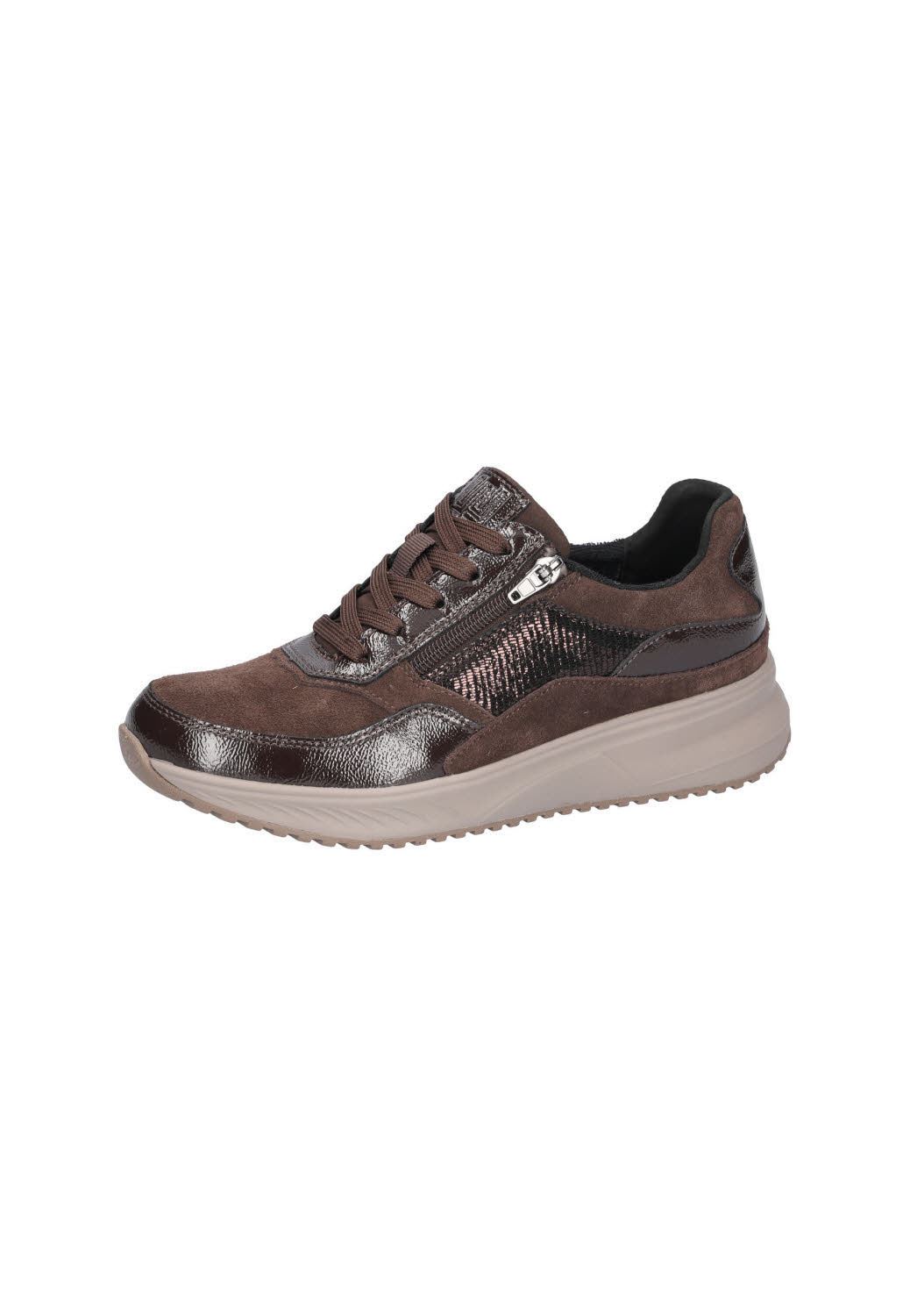 Waldläufer H-Macie Damen Schnürer Sneaker modisch braun