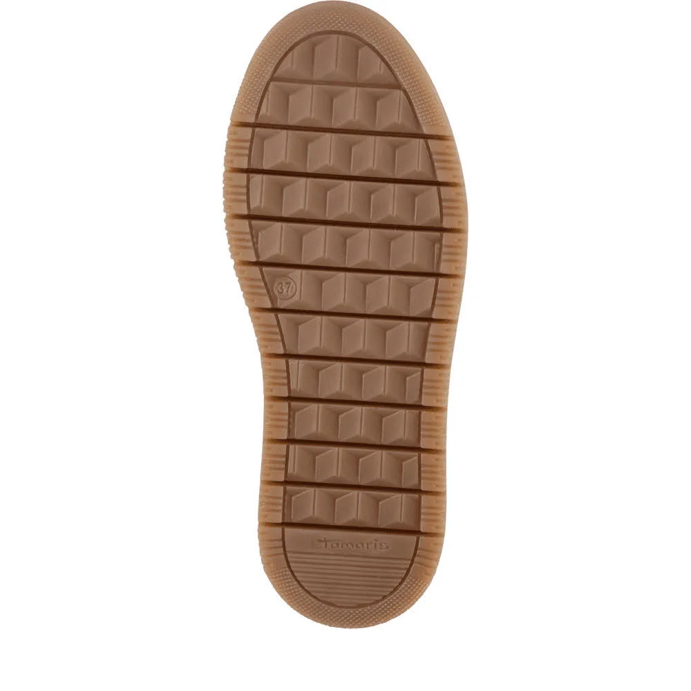 Tamaris Damen Schnürer Sneaker braun