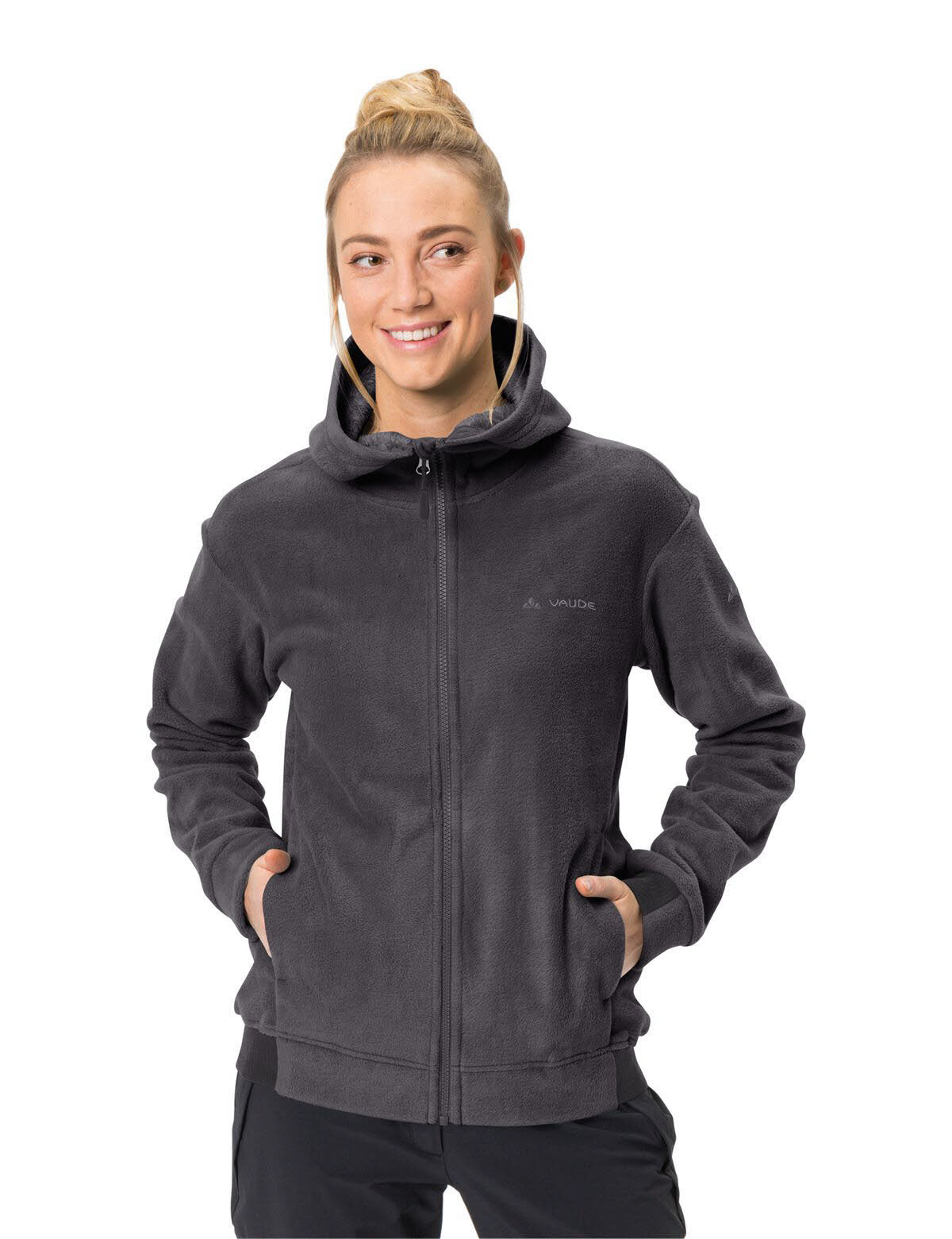 Vaude Wo Neyland Fleece Hoody Damen Fleecejacke Kapuzenjacke phantom black NEU