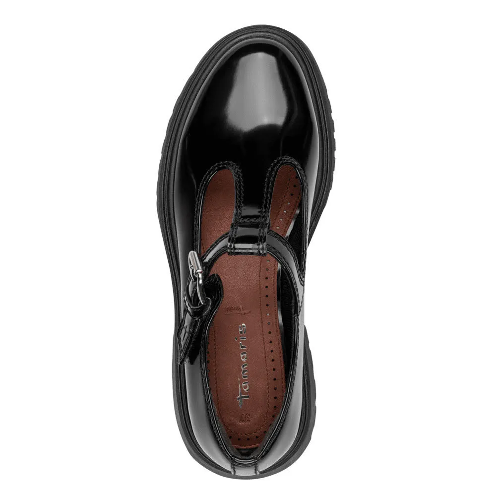 Tamaris Damen Slipper schwarz