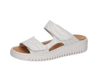 Waldläufer Damen H-Willow Pantolette weiß