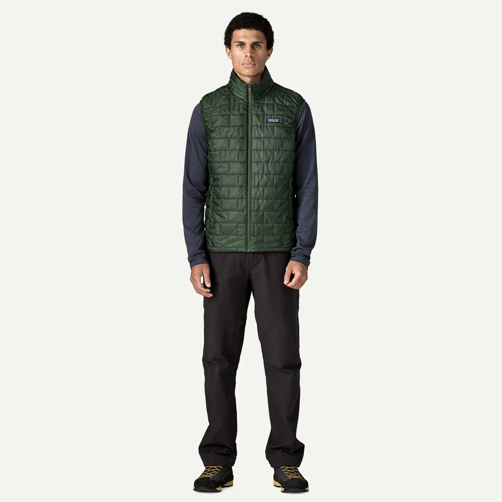 Patagonia Nano Puff Vest Herren Daunenweste ärmellos treeline green