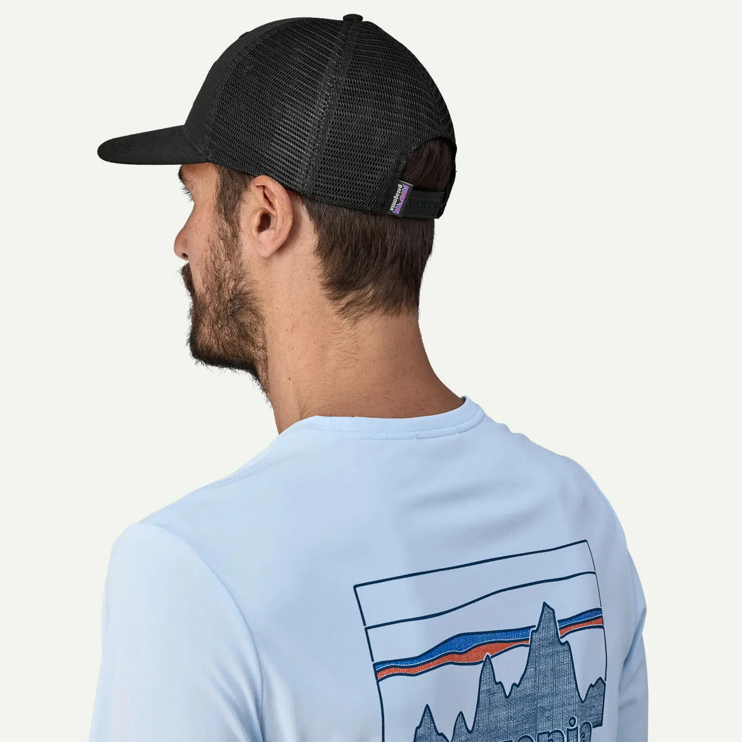 Patagonia P-6 Logo Trucker Hat Unisex Kappe Cap schwarz