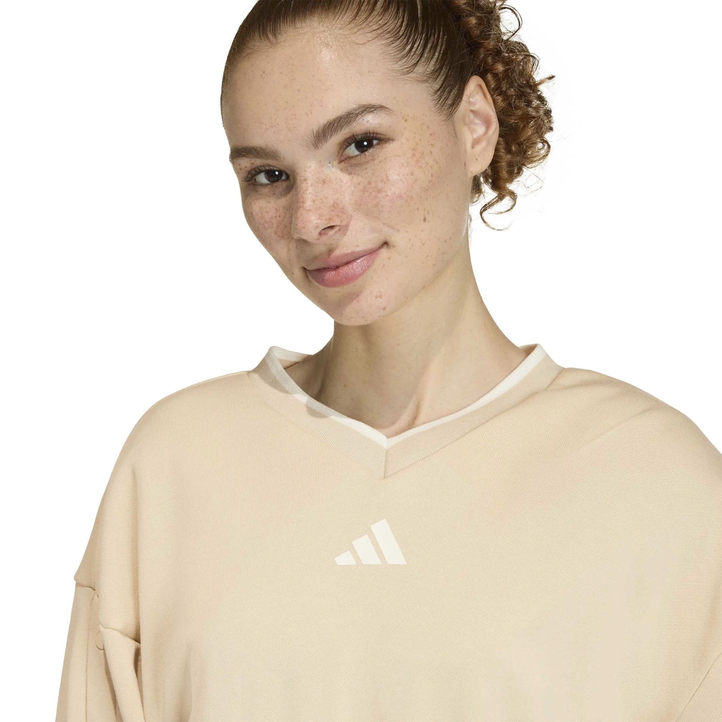 Adidas STADIUM Damen Sweatshirt beige