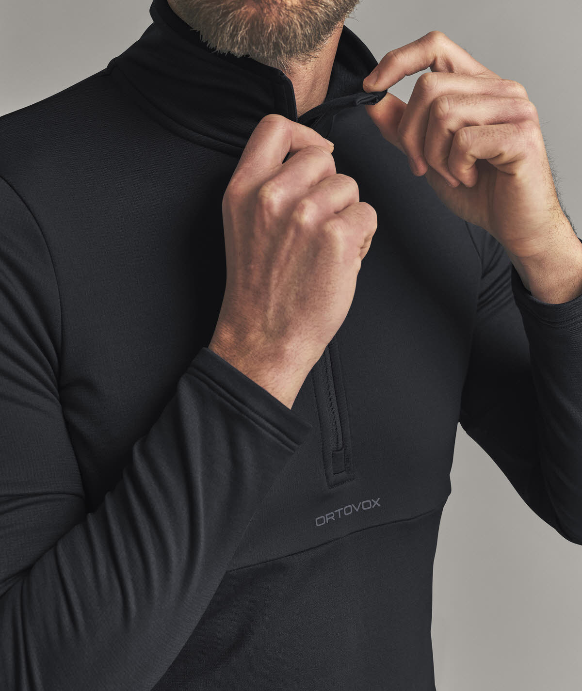 Ortovox Fleece Light Zip Skirolli Herren schwarz