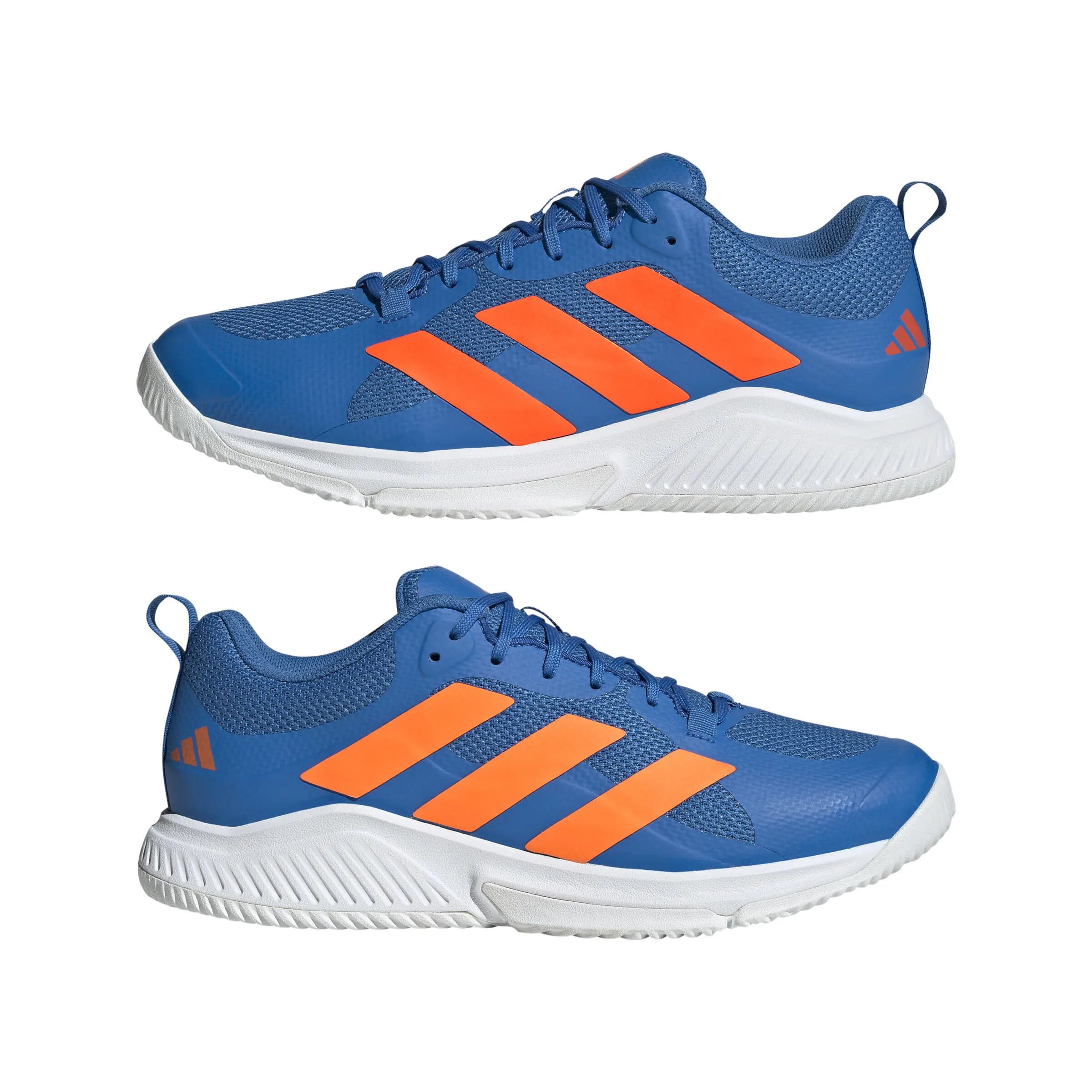 adidas Court Team 2.0 Herren Hallenschuhe Sportschuhe blau/weiß/orange