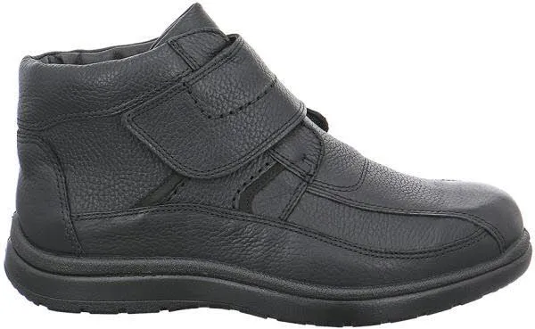Jomos Herren Stiefelette Slipper gefüttert schwarz