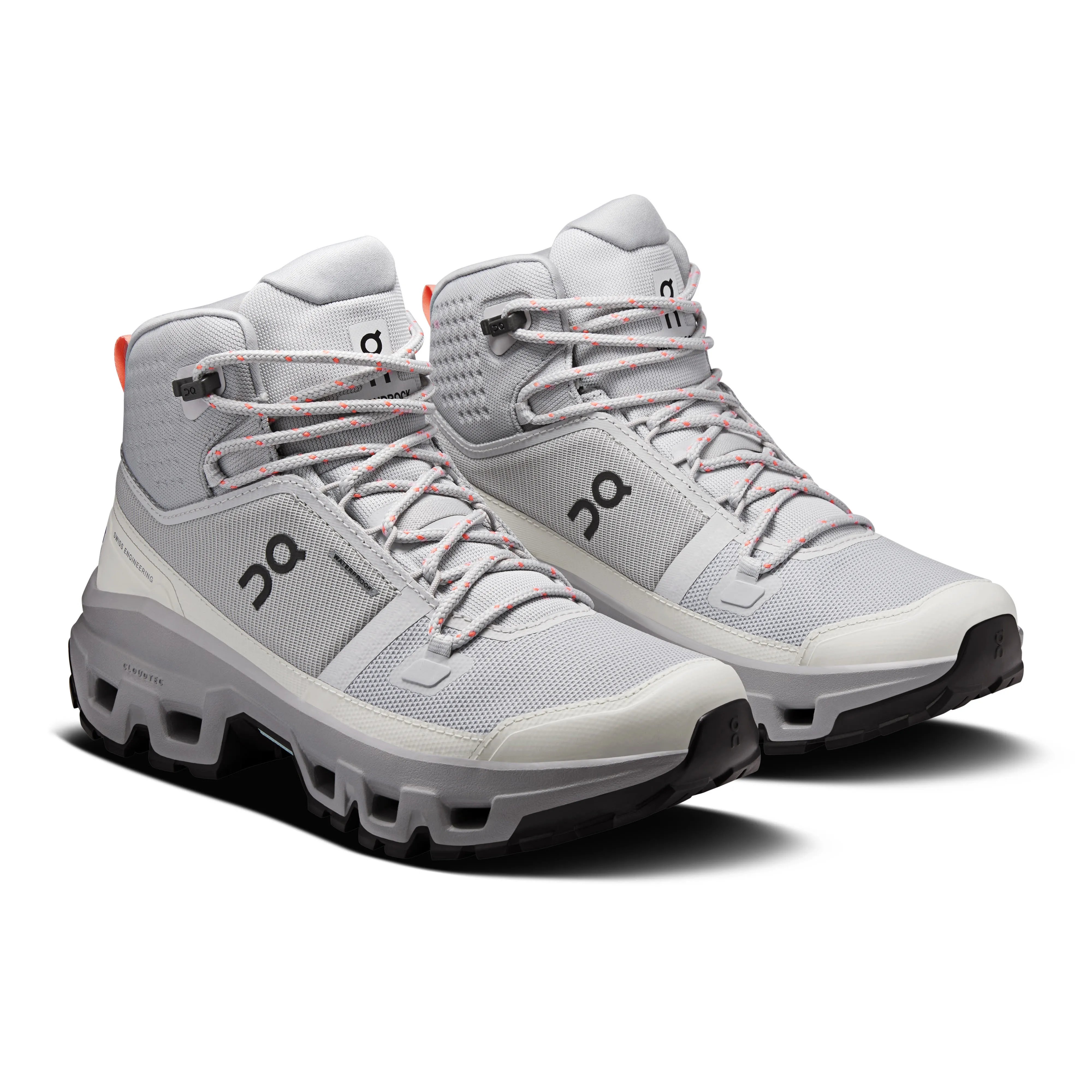 ON CLOUDROCK MID WP Damen Wanderschuhe Trekkingschuhe glacier/alloy