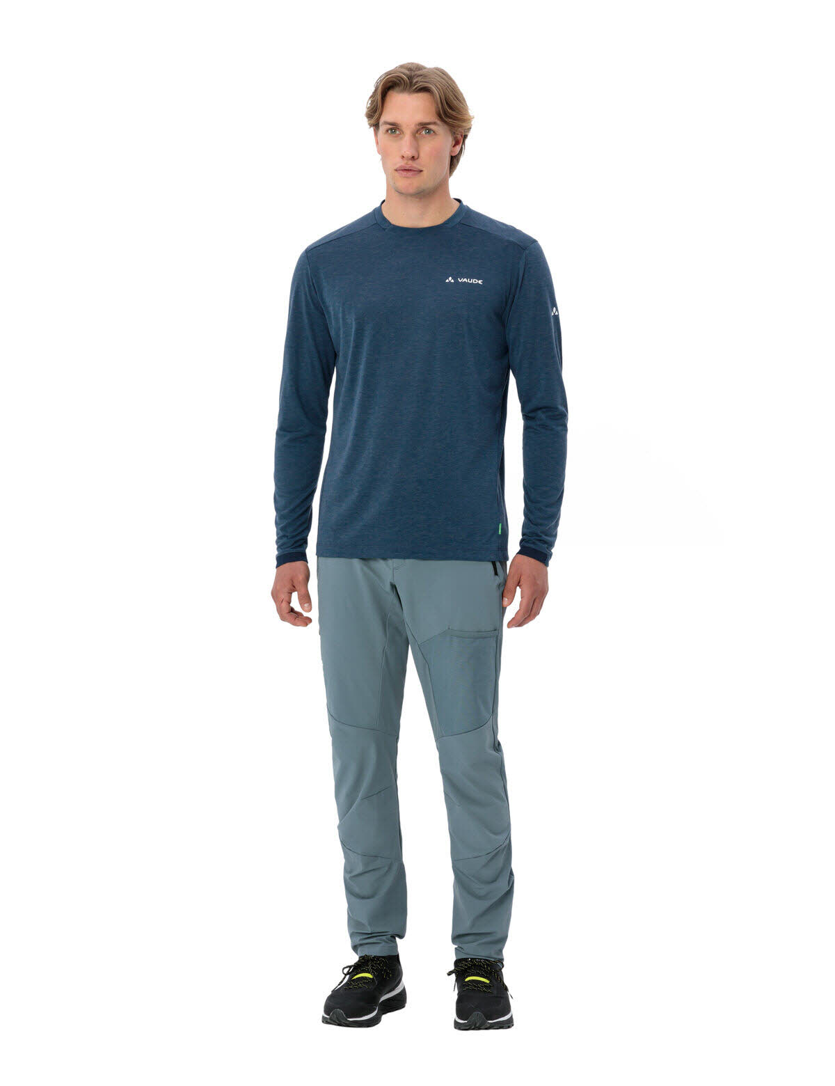 Vaude Essential Langarm T-Shirt Herren Funktionsshirt dunkelblau