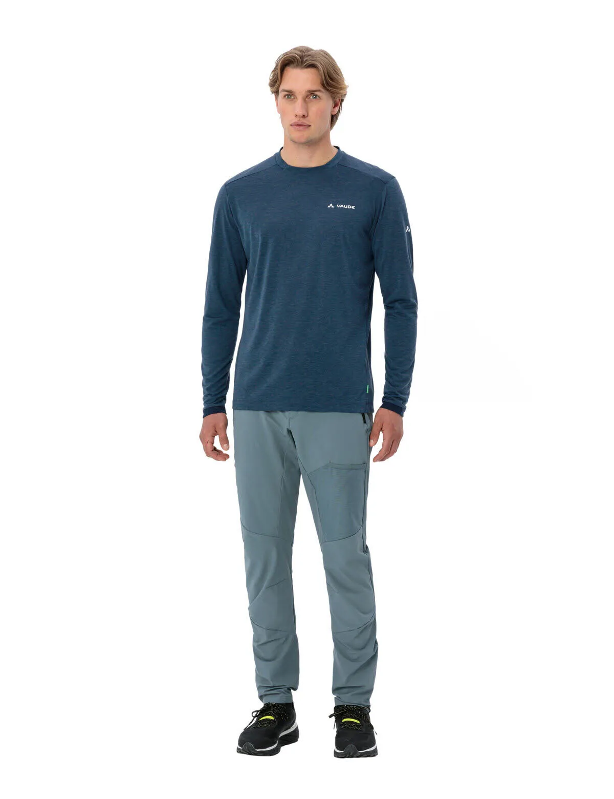 Vaude Essential Langarm T-Shirt Herren Funktionsshirt dunkelblau