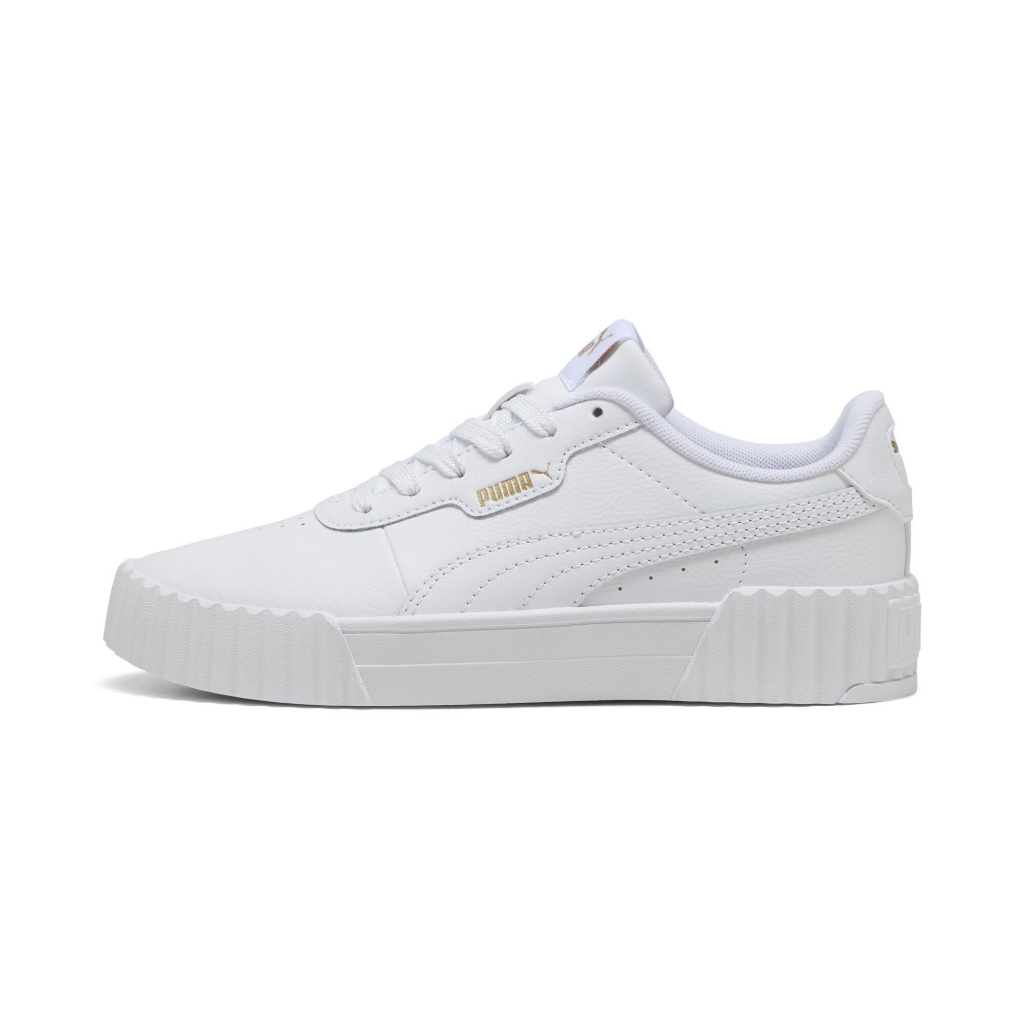 Puma CARINA 3.0 JR Mädchen Sneaker Freizeitschuhe puma white/puma gold