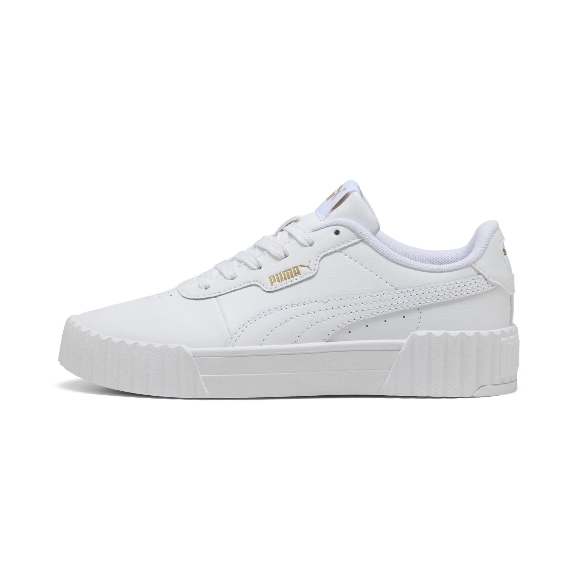 Puma CARINA 3.0 JR Mädchen Sneaker Freizeitschuhe puma white/puma gold