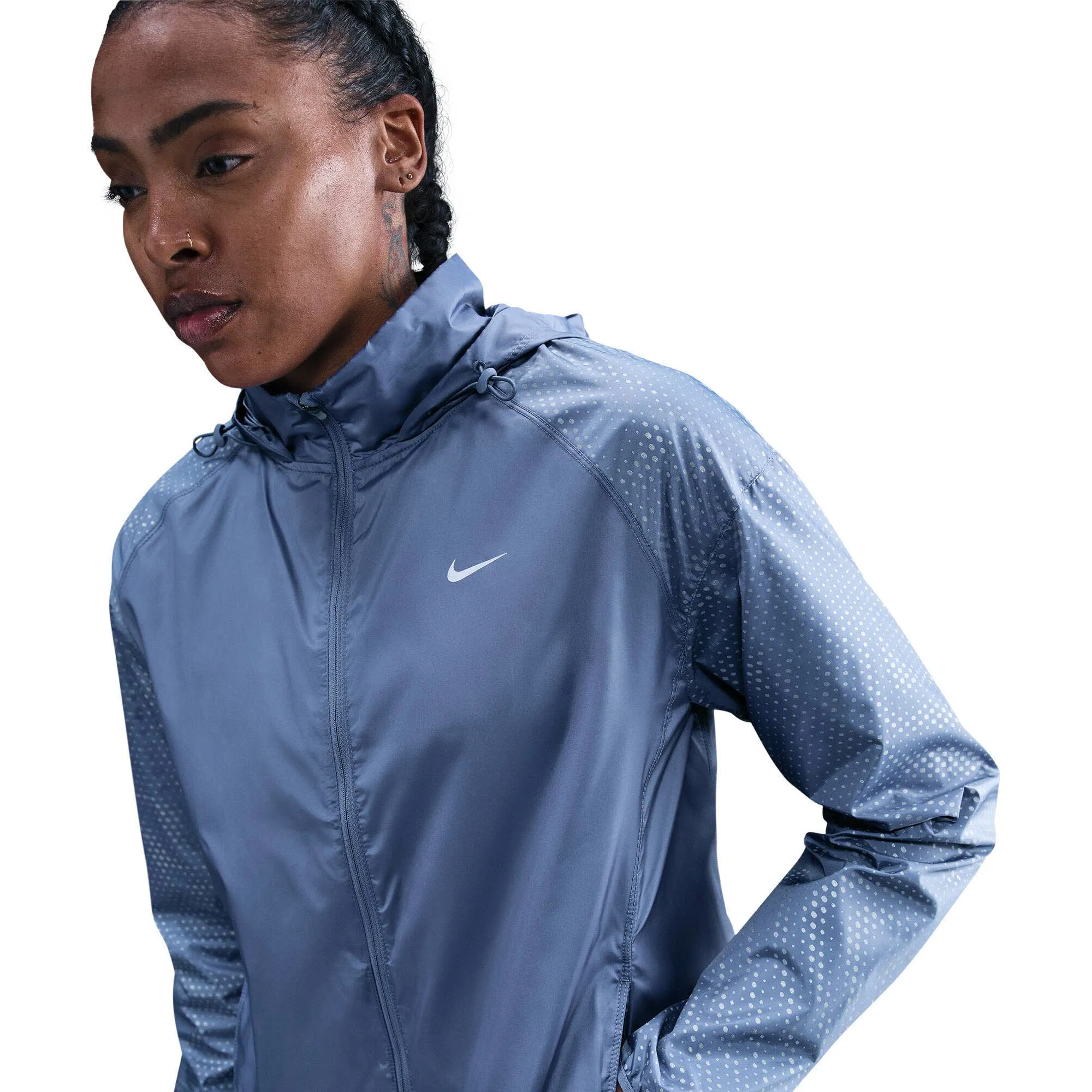 Nike Tempo Flash Damen Trainingsjacke Laufjacke blau
