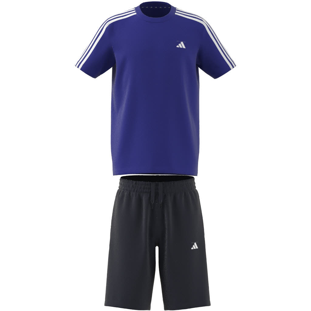 adidas Train Essentials AEROREADY 3-Streifen Regular-Fit Training Set Kinder blau