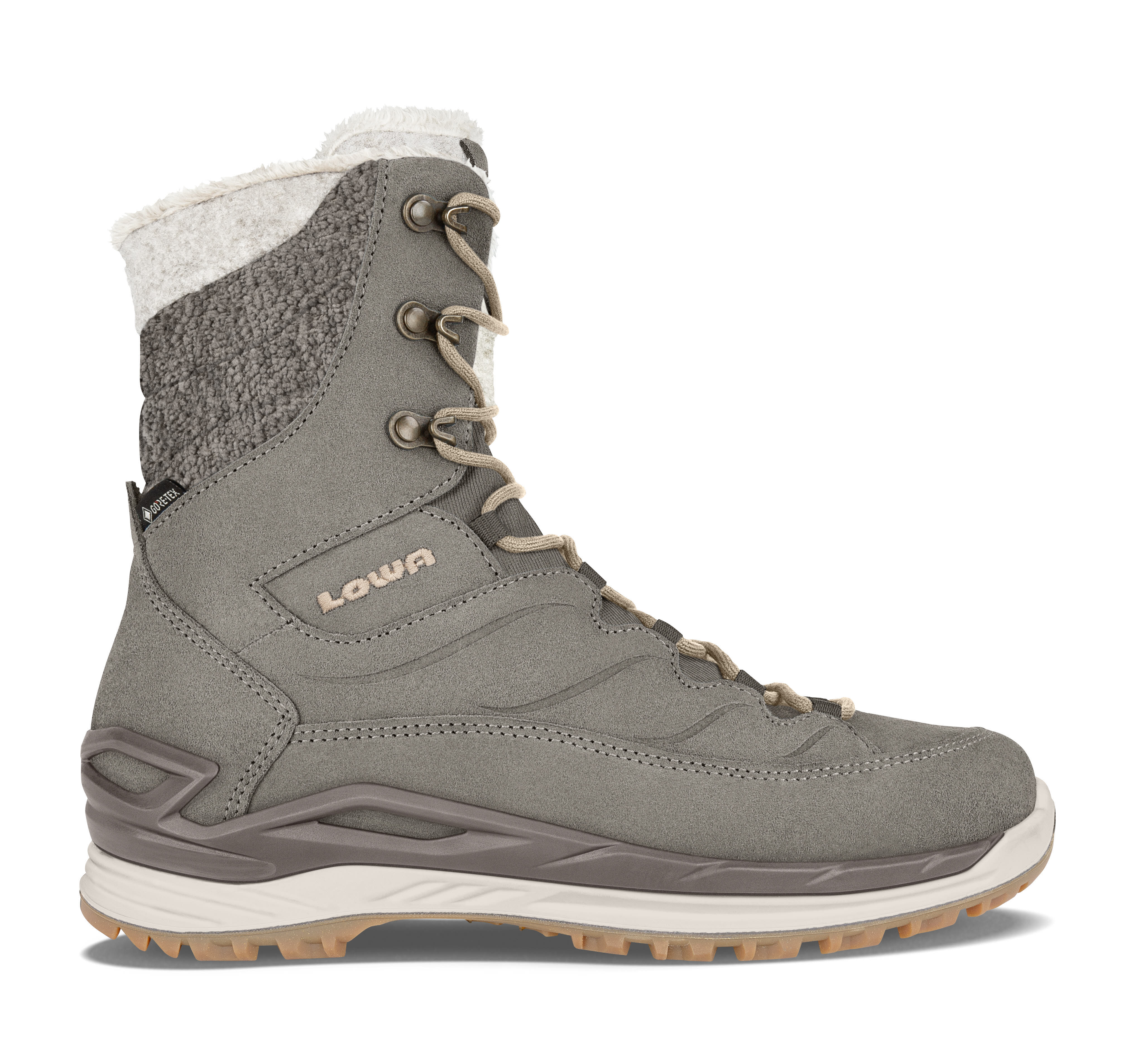 Lowa Calceta Winterstiefel gefüttert Damen grau