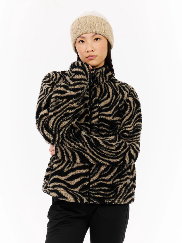 PROTEST PRTAdele Fleecejacke Sweatjacke Damen braun