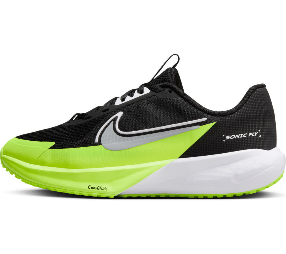 Nike Sonic Fly Big Kids" Kinder Laufschuhe Sneaker Low sportlich black/wolf grey-white