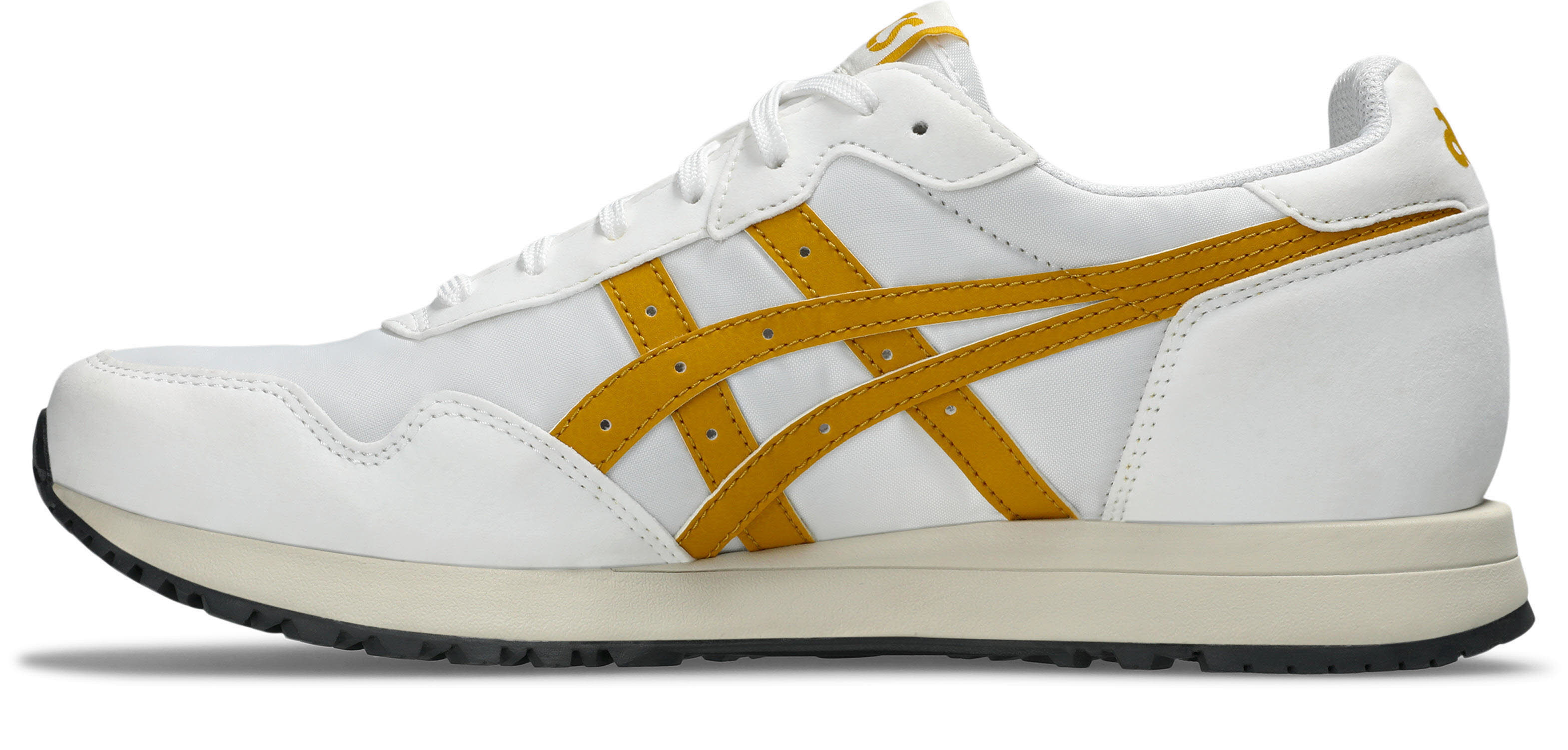 Asics TIGER RUNNER II Damen Freizeitschuhe Sneaker Low sportlich white/hornet