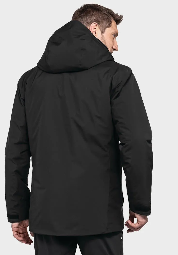 Schöffel Froda Parka Freizeitmantel wasserdicht Herren schwarz