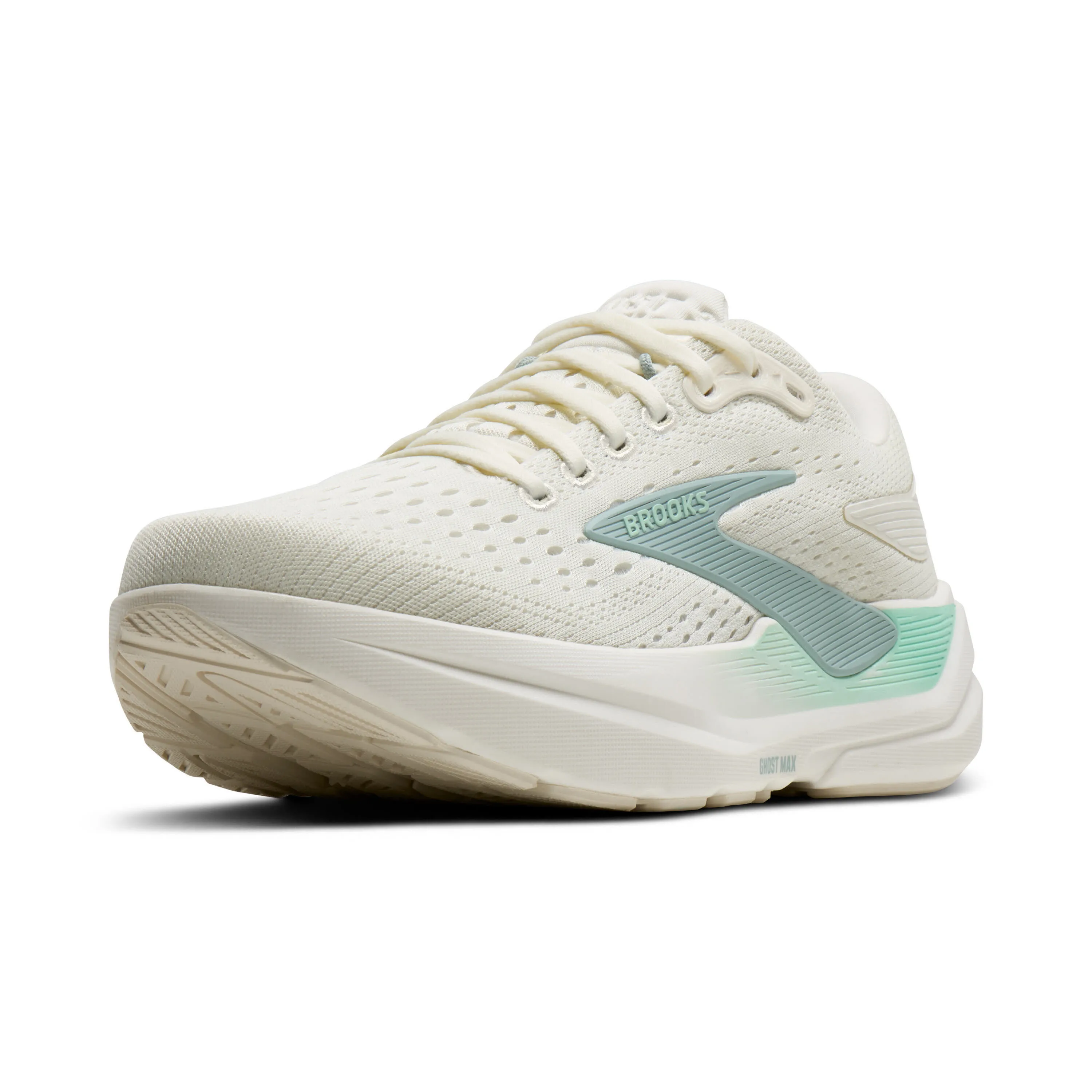 BROOKS Ghost Max 3 Damen Laufschuhe Joggingschuhe weiß/türkis