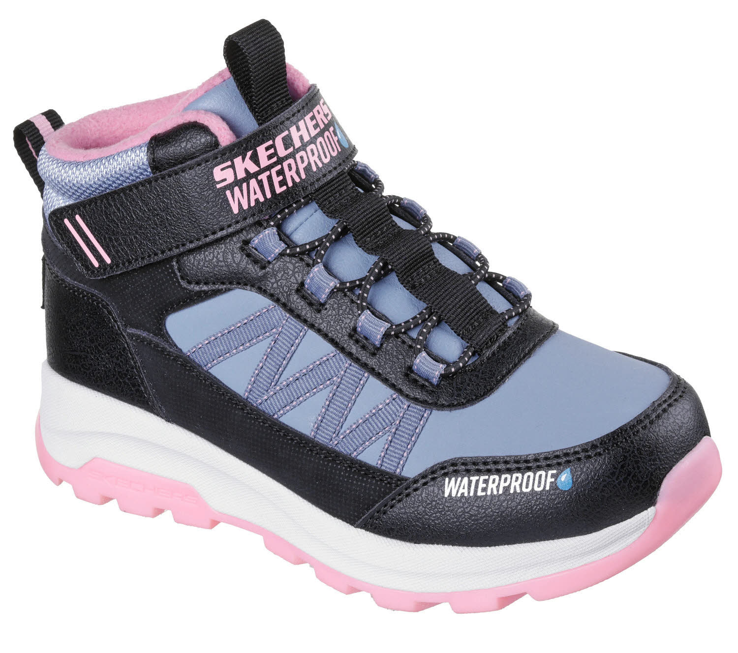 SKECHERS Storm Blazer - Arctic Mass Kinder Winterstiefel Outdoorstiefel schwarz/rosa