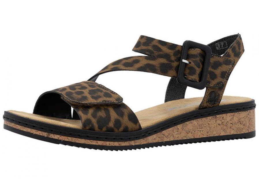 Rieker FSK Damen Sandalen Sandaletten braun