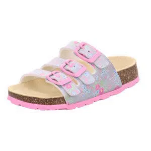 Legero Slipper sportive comfort Hausschuh Mädchen hellgrau NEU