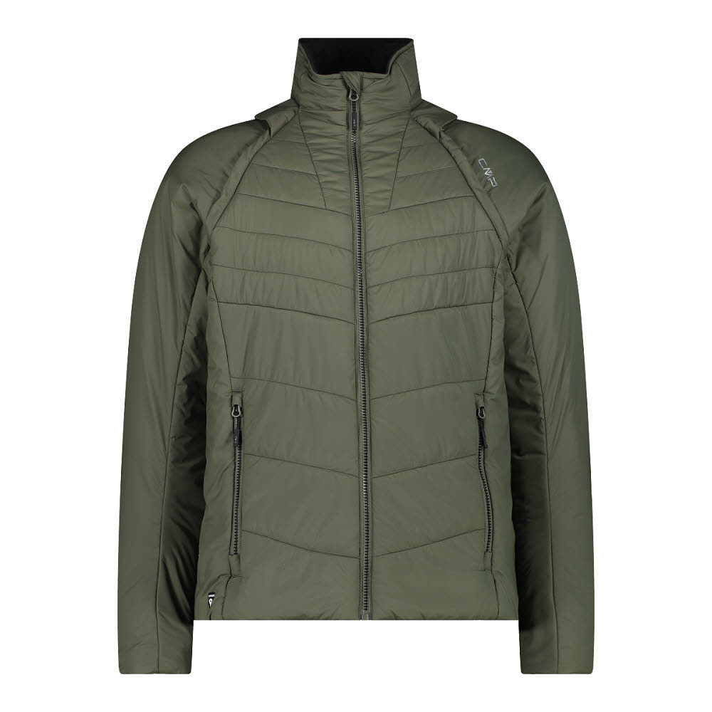 CMP MAN JACKET WITH DETACHABLE SLEEVES Herren Daunenjacke trennbare Ärmel olive
