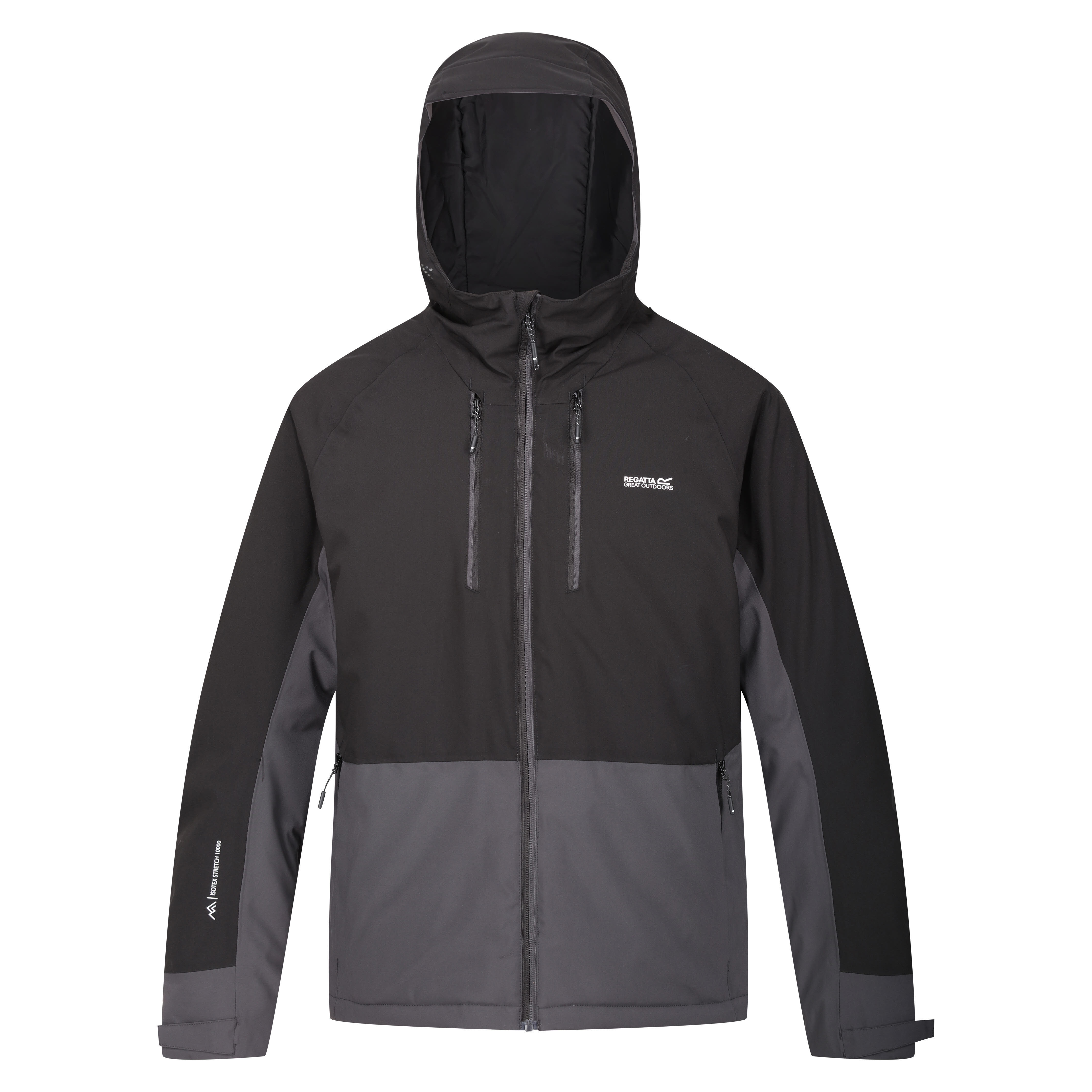 Regatta Highton Stretch III Herren Wanderjacke Kapuzenjacke wasserdicht grau