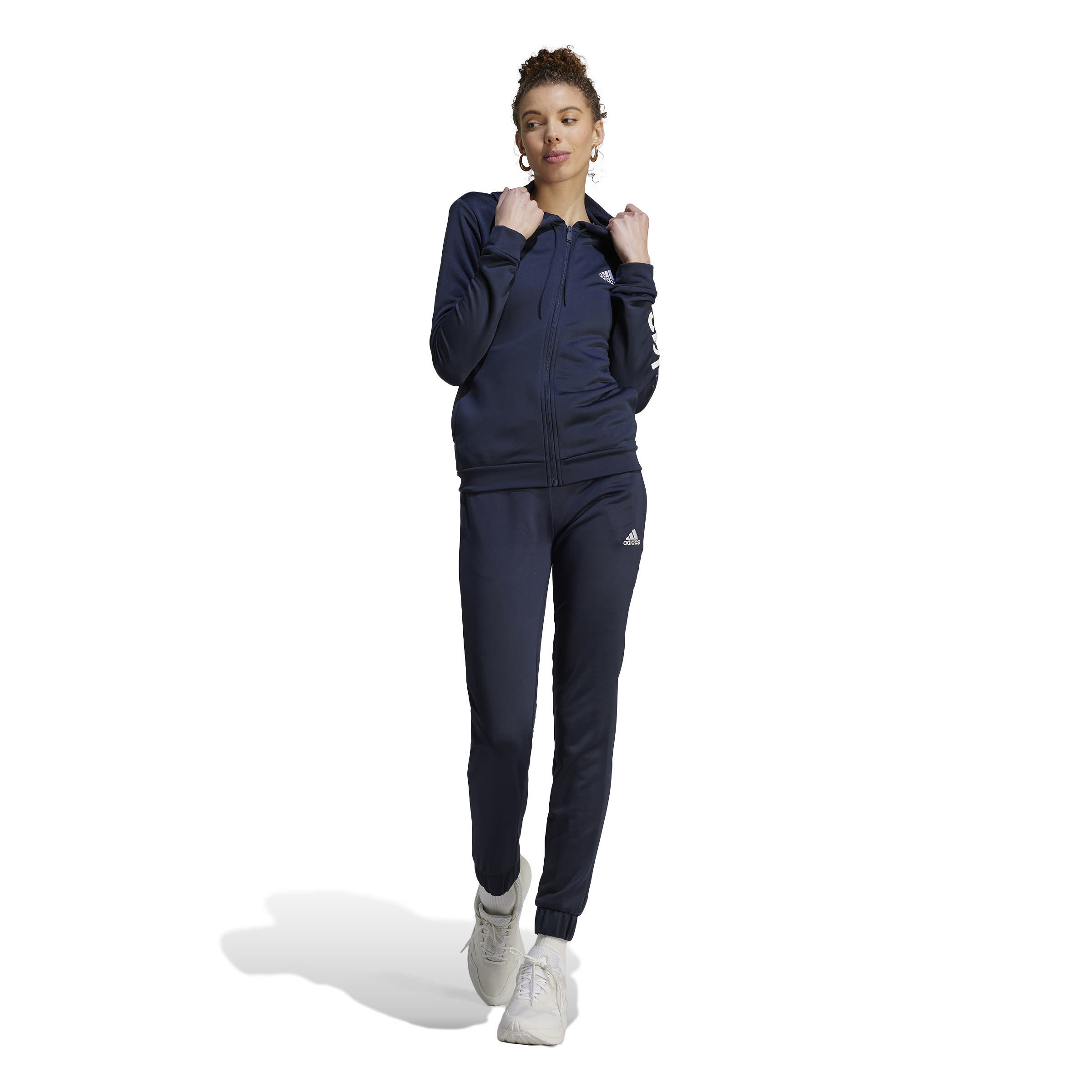 adidas Linear Damen Trainingsanzug dunkelblau