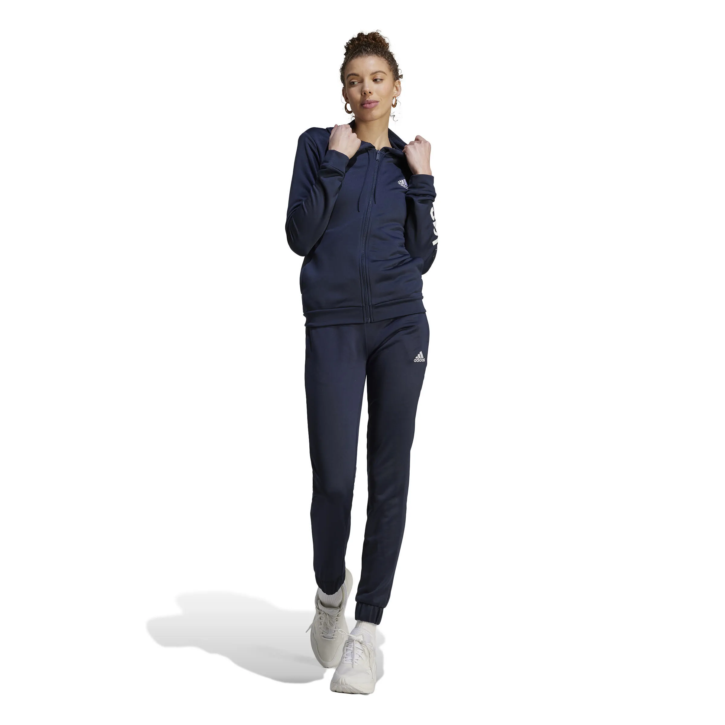 adidas Linear Damen Trainingsanzug dunkelblau