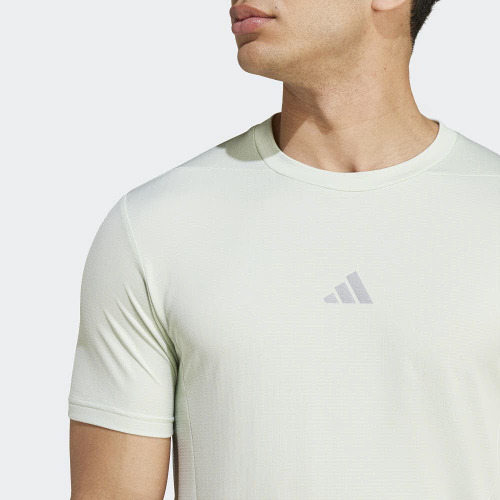 adidas DESIGNED FOR TRAINING HIIT WORKOUT HEAT.RDY Herren T-Shirt Funktionsshirt grün