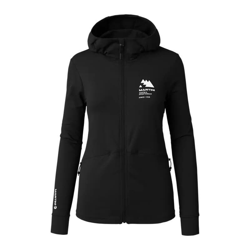 Martini Sunrise Midlayer Jacket W Damen Fleecejacke Funktionsjacke black