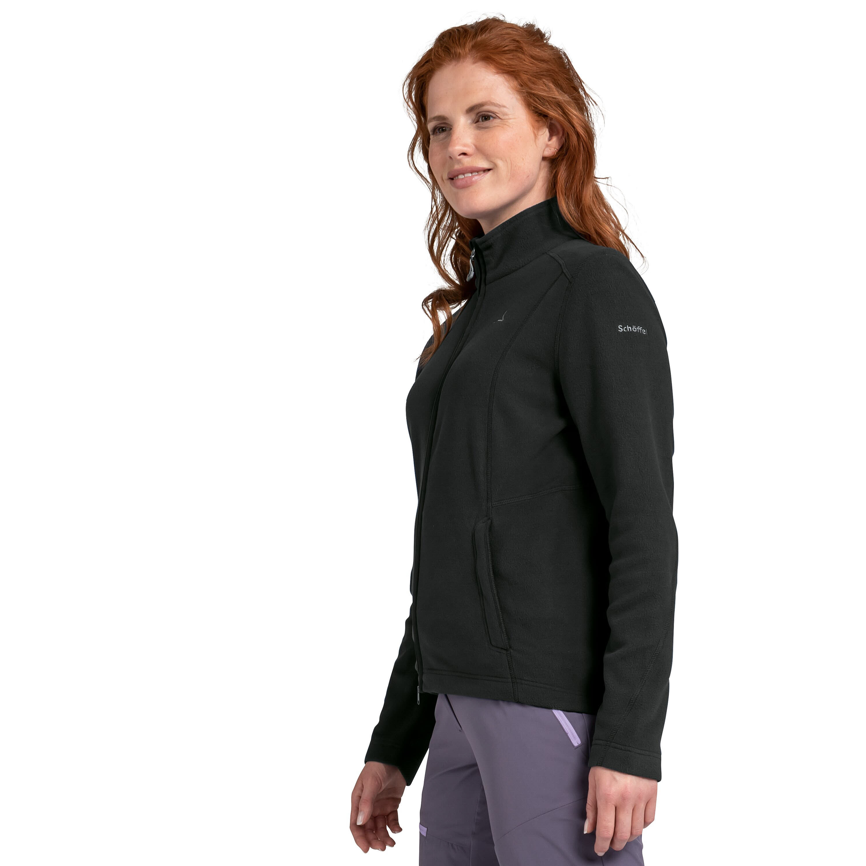 Schöffel Leona Damen Fleecejacke Funktionsjacke schwarz