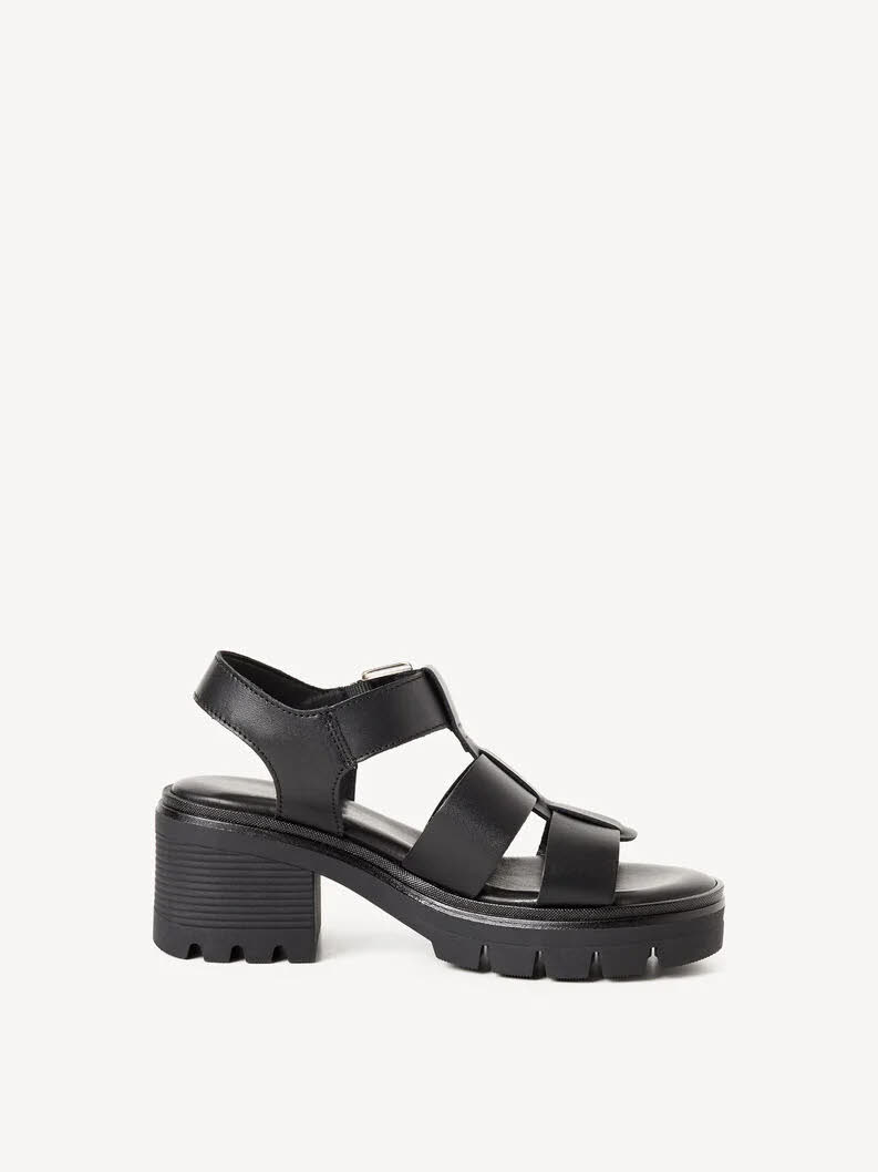Tamaris Ledersandalette Damen schwarz