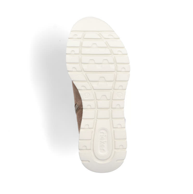 Rieker Damen Stiefelette Slipper Gefüttert Modeschuh Damen beigebraun