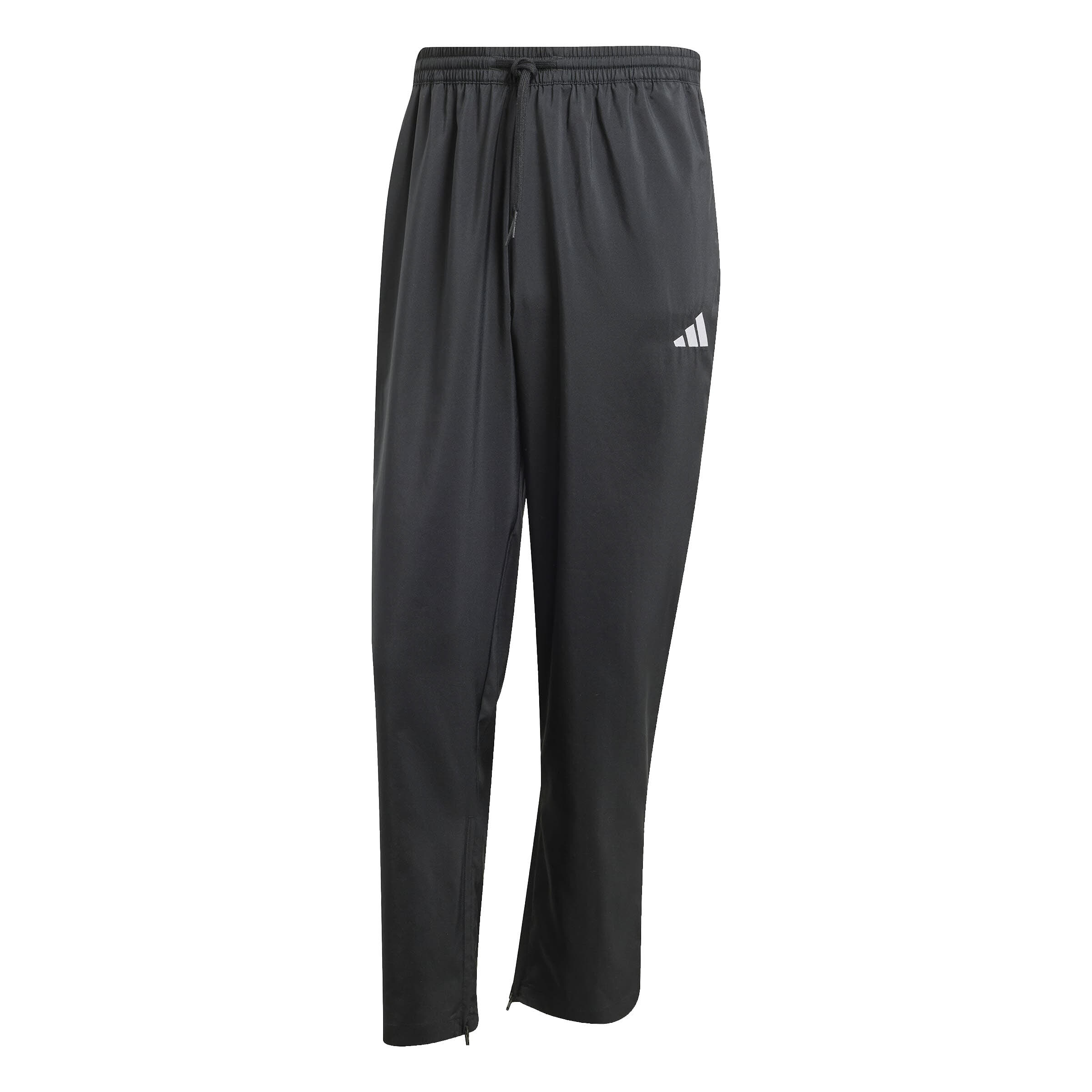 adidas Essentials Small Logo Open-Hem Stanford Hose Jogginghose Herren schwarz